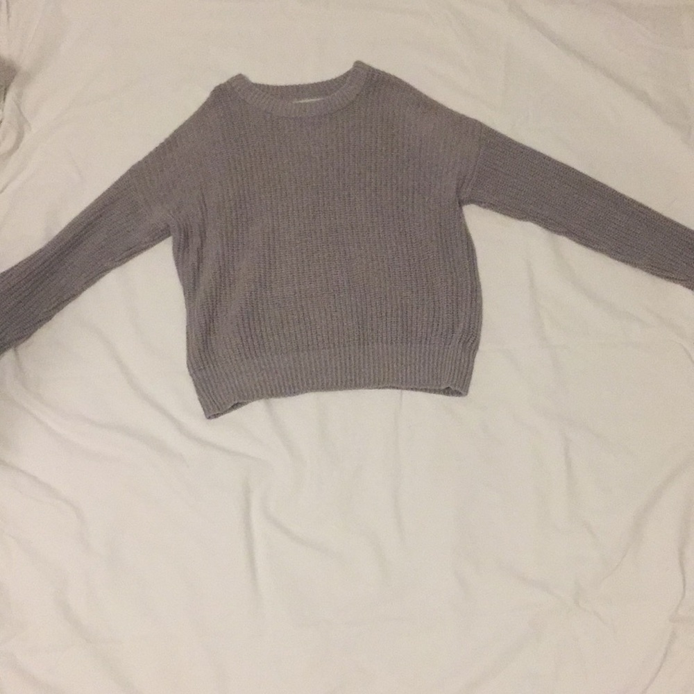 Urban Outfitters Gray Cable Knit Sweater